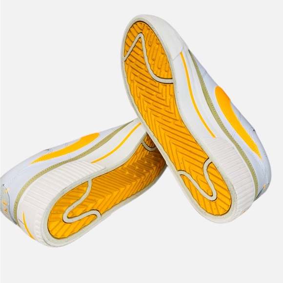 Nike Women's White & Yellow Platform Sneakers - Picture 12 of 13